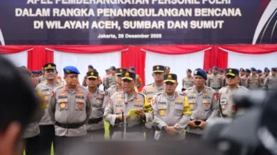 Wakapolri: Polri Berangkatkan 1.500 Personel untuk Penanggulangan Bencana di Aceh, Sumut, dan Sumbar