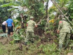 Karya Bakti Skala Besar Bersihkan Kali Kiwing, Sinergi Koramil Pebayuran Bersama Polsek Sambut Hari Sampah Nasional