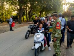 Babinsa Koramil 03/Cabangbungin Berbagi Takjil dan Buka Puasa Bersama Warga di Desa Lenggahjaya