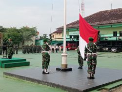 Kobarkan Jiwa Nasionalisme, Kodim 0509 Gelar Upacara Bendera Penuh Khidmat