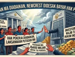 Putusan MA Diabaikan, Newcrest Didesak Bayar Rp600 Miliar Hak Pekerja