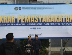 Dukung Instruksi Dirjenpas, Lapas Cilegon Laksanakan Ikrar Anti Narkoba dan Penipuan