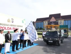 Polda Riau Sembelih 195 Hewan Kurban, Daging Disalurkan Hingga Pelosok Desa