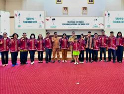 Suara Emas Anak Sulsel Pukau Sekprov Saat Pelepasan Kontingen Pesparawi ke Papua