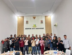 Dandenpom XIV/4 Makassar Perkuat Sinergi dengan Insan Pers, Bangun Komunikasi Terbuka dan Kolaboratif