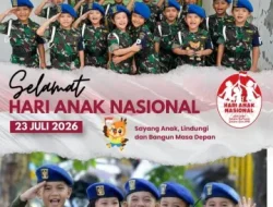Denpom XIV/4 Makassar Peringati Hari Anak Nasional 2026, Tegaskan Komitmen Membangun Generasi Berkarakter