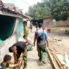 Satgas TMMD Ke-129 Di Hari Ke 5 Bersatu Bangun Jalan Lingkungan di Cibarusah
