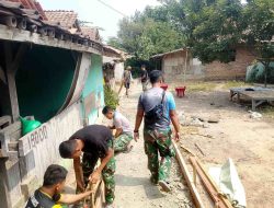 Satgas TMMD Ke-129 Di Hari Ke 5 Bersatu Bangun Jalan Lingkungan di Cibarusah
