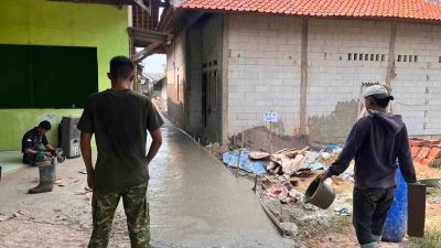 Hari Ke-8 TMMD Ke-129, Satgas Genjot Pembangunan Jalan Lingkungan Sasaran 6