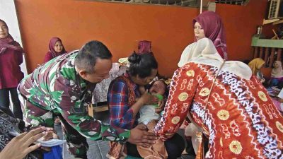 Koramil 01/Tambun Edukasi Warga Pentingnya Pola Hidup Sehat dan Gizi Seimbang