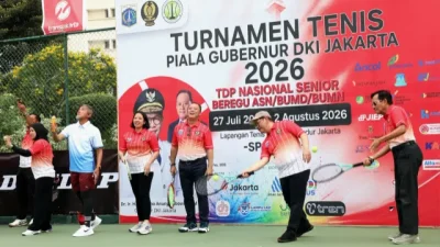 Bangun Soliditas Melalui Olahraga, Kementerian ATR/BPN Berpartisipasi Dalam Turnamen Tenis Piala Gubernur DKI Jakarta 2026