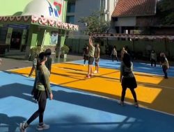 Olahraga Bersama Persit di Mako Denpom XIV/4 Makassar, Momentum Pererat Kebersamaan dan Syukuri Pertambahan Usia