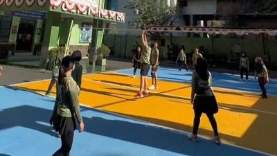 Olahraga Bersama Persit di Mako Denpom XIV/4 Makassar, Momentum Pererat Kebersamaan dan Syukuri Pertambahan Usia