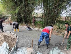 Bangun Jalan Infrastruktur Kokoh, Rakyat Sejahtera, Desa Maju di Sasaran 4 TMMD Ke-129