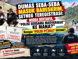 “Polisi Bersama Masyarakat” : Dumas Seba-Seba Masuk Bareskrim,Warga Menunggu Bukti Tidak Lanjut
