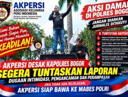 AKPERSI Desak Kapolres Bogor Segera Tuntaskan Laporan Dugaan Intimidasi, Ancam Bawa ke Mabes Polri
